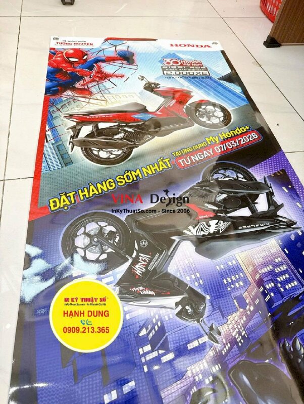 In PP mực dầu giới thiệu sản phẩm mới poster cho hệ thống Head Honda - INKTS3802