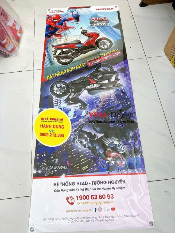 In PP mực dầu giới thiệu sản phẩm mới poster cho hệ thống Head Honda - INKTS3802