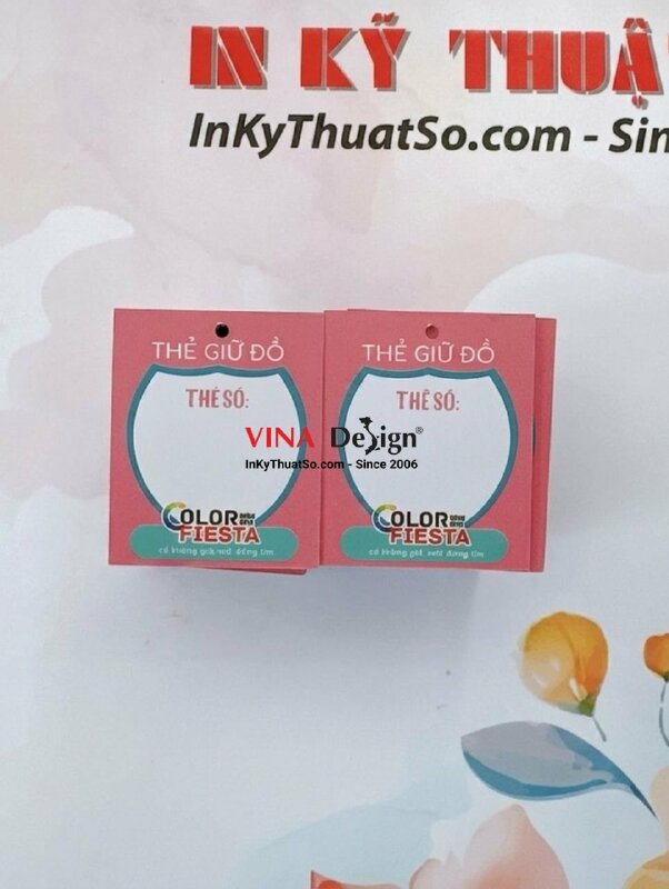 In tag giấy làm thẻ giữ đồ hội chợ Festival lễ hội màu sắc - INKTS1355