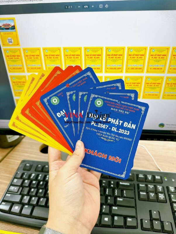 In thẻ ban tổ chức Đại Lễ Phật Đản Vesak - INKTS517