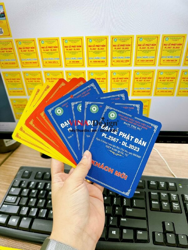In thẻ ban tổ chức Đại Lễ Phật Đản Vesak - INKTS517