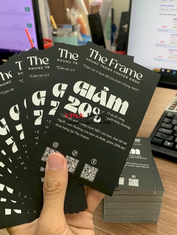 In thẻ giảm giá cho shop, cửa hàng đẹp giá rẻ - INKTS393