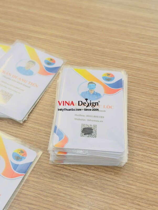In thẻ nhân viên số lượng ít cho bất động sản chuyên cung cấp dịch vụ phòng cho thuê và căn hộ - INKTS3778