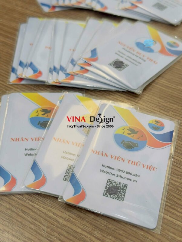 In thẻ nhân viên số lượng ít cho bất động sản chuyên cung cấp dịch vụ phòng cho thuê và căn hộ - INKTS3778