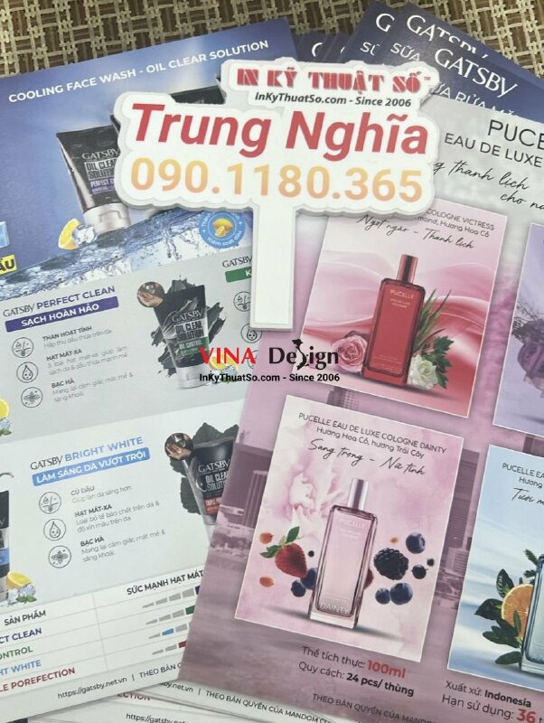 In tờ rơi sản phẩm sữa rửa mặt - INKTS512