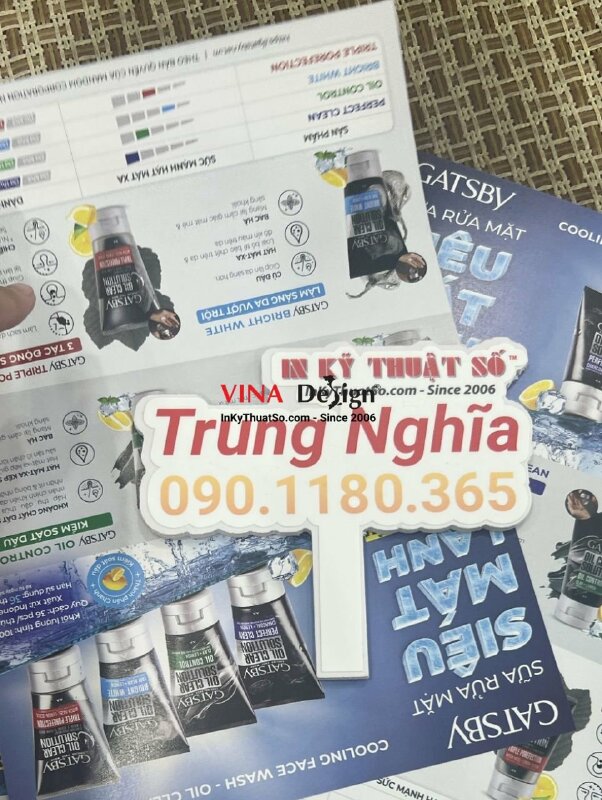 In tờ rơi sản phẩm sữa rửa mặt - INKTS512