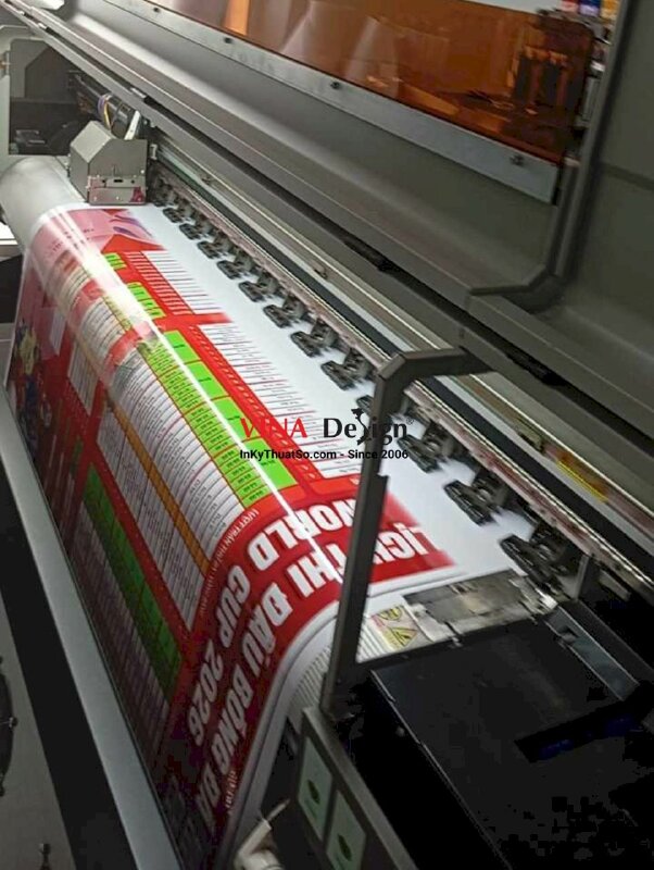 Thiết kế & in lịch thi đấu World Cup dán tường, in Decal sữa cán bóng - INKTS3766