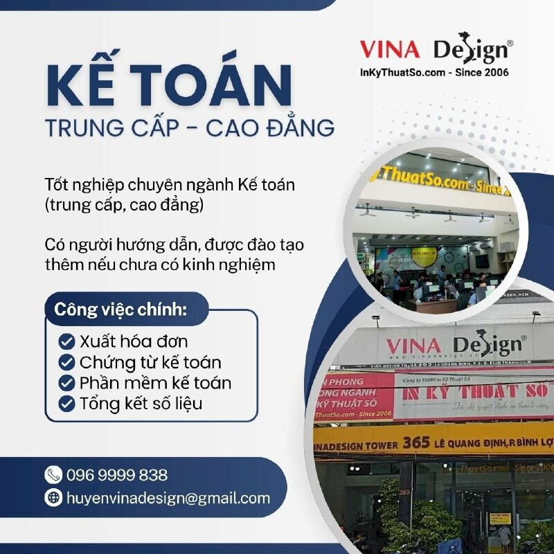 Công ty In Kỹ Thuật Số tuyển dụng Kế toán Kho