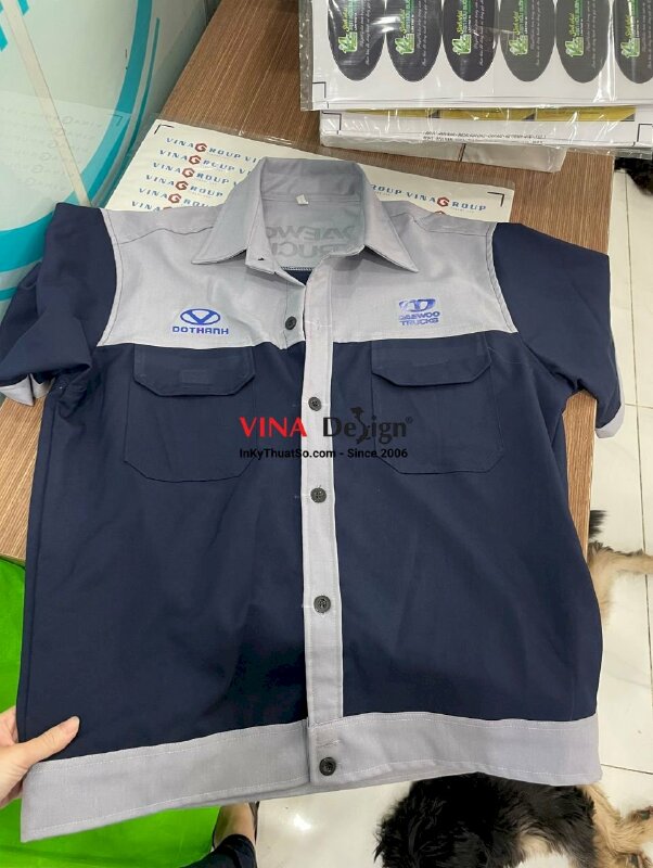 Decal in áo bảo hộ lao động logo công ty, Decal PU in chuyển nhiệt - INKTS751