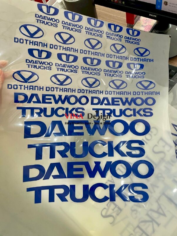 Decal in áo bảo hộ lao động logo công ty, Decal PU in chuyển nhiệt - INKTS751