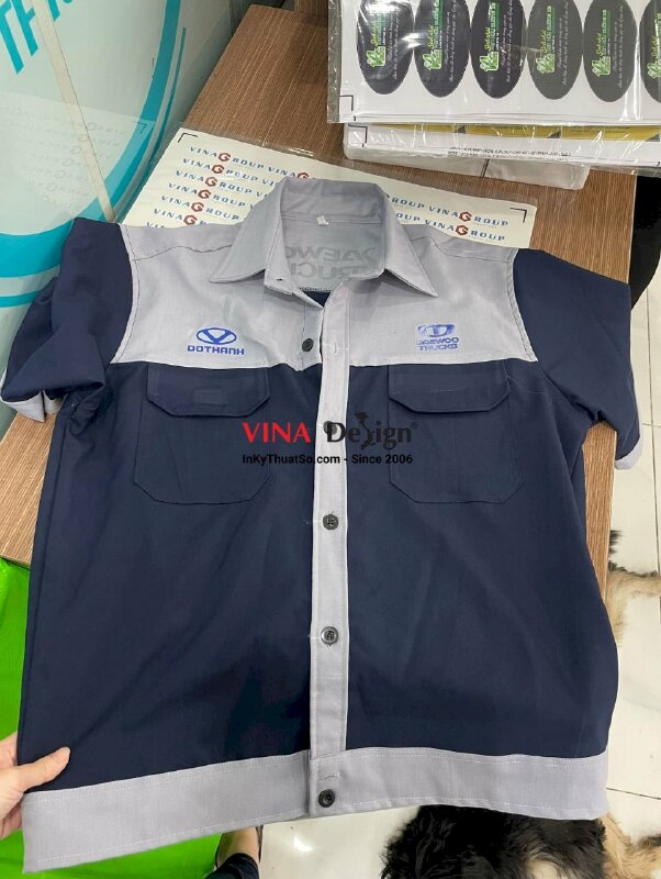 Decal in áo bảo hộ lao động logo công ty, Decal PU in chuyển nhiệt - INKTS751