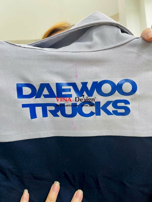 Decal in áo bảo hộ lao động logo công ty, Decal PU in chuyển nhiệt - INKTS751