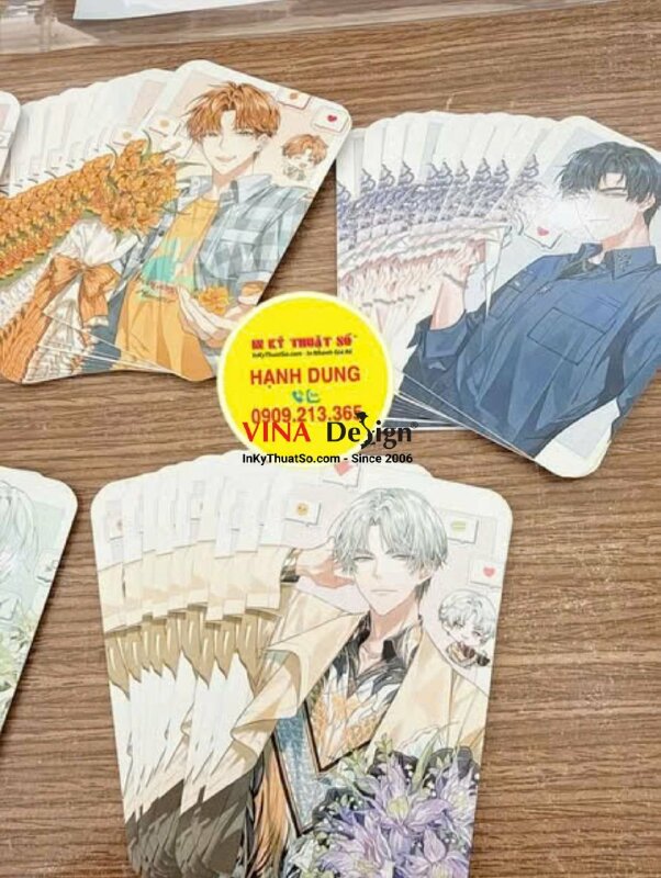 In card bo góc theo yêu cầu hình nhân vật Manga Manhwa Love and Deepspace - INKTS3815