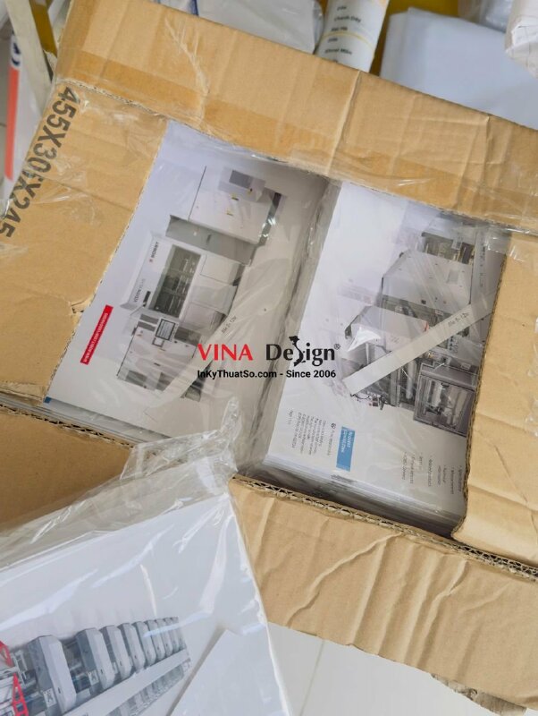In Catalogue 12 trang 250 cuốn ruột C200gsm bìa C150gsm cán mờ 2 mặt - INKTS20