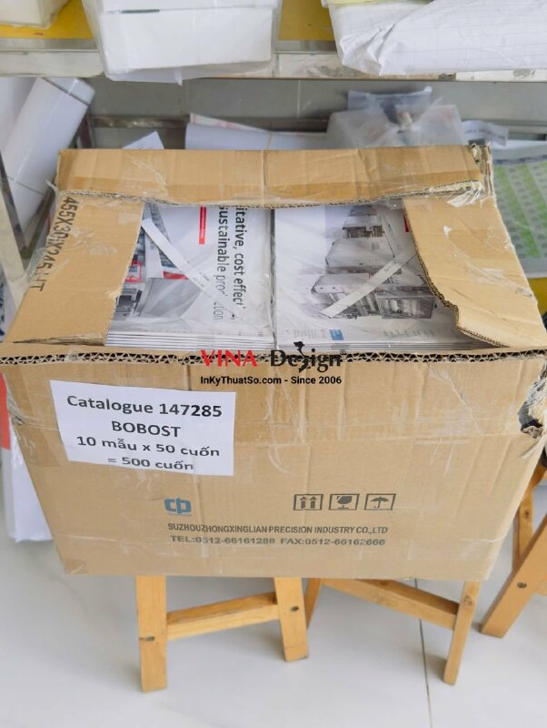 In Catalogue 12 trang 250 cuốn ruột C200gsm bìa C150gsm cán mờ 2 mặt - INKTS20