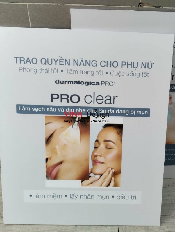 In Formex 1 mặt, gắn mốc treo quảng cáo spa làm đẹp - INKTS357