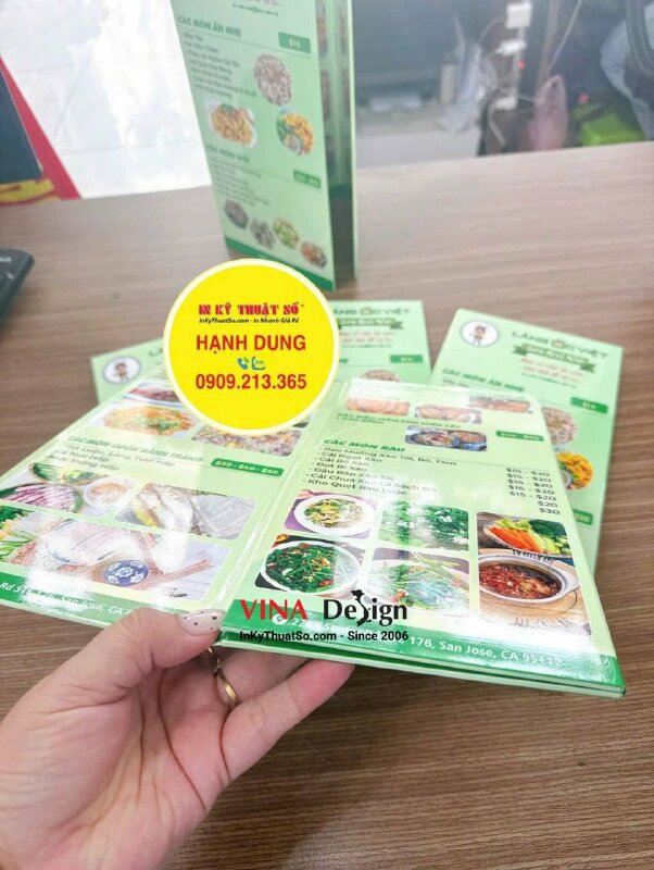 In menu quán ốc Việt, menu dán gói Formex, hàng gửi đi California Mỹ từ TPHCM - INKTS3818