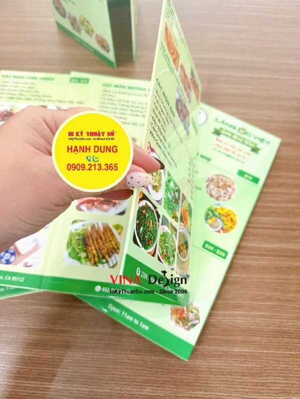 In menu quán ốc Việt, menu dán gói Formex, hàng gửi đi California Mỹ từ TPHCM - INKTS3818