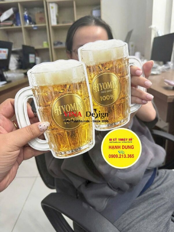 In mô hình ly bia từ Formex cắt CNC cho sự kiện fan meeting idol Kpop- INKTS3830