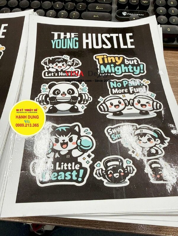 In set sticker tem dán quà tặng khách hàng, in decal sữa khổ A5 - INKTS3759