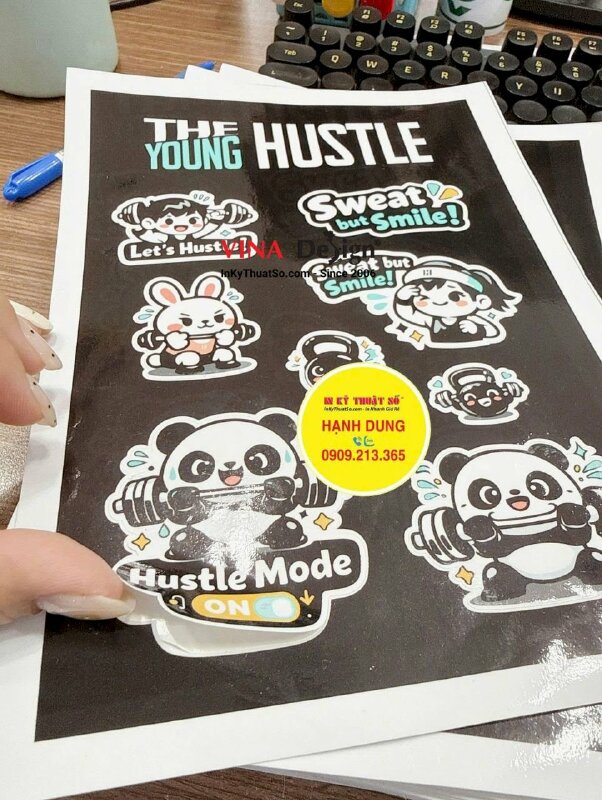 In set sticker tem dán quà tặng khách hàng, in decal sữa khổ A5 - INKTS3759