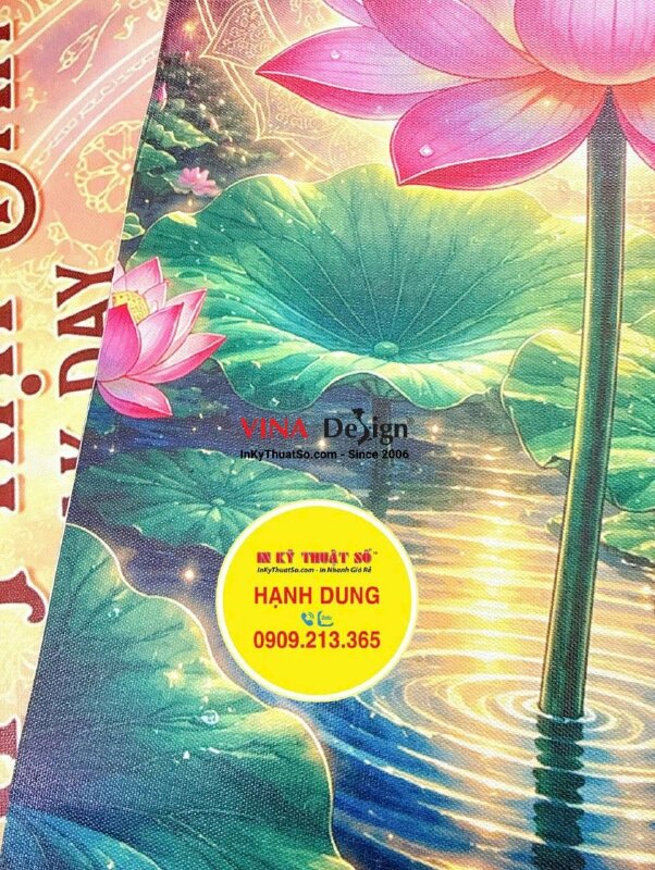 In tranh Canvas treo tường Mừng Lễ Phật Đản Vesak Day - INKTS3812