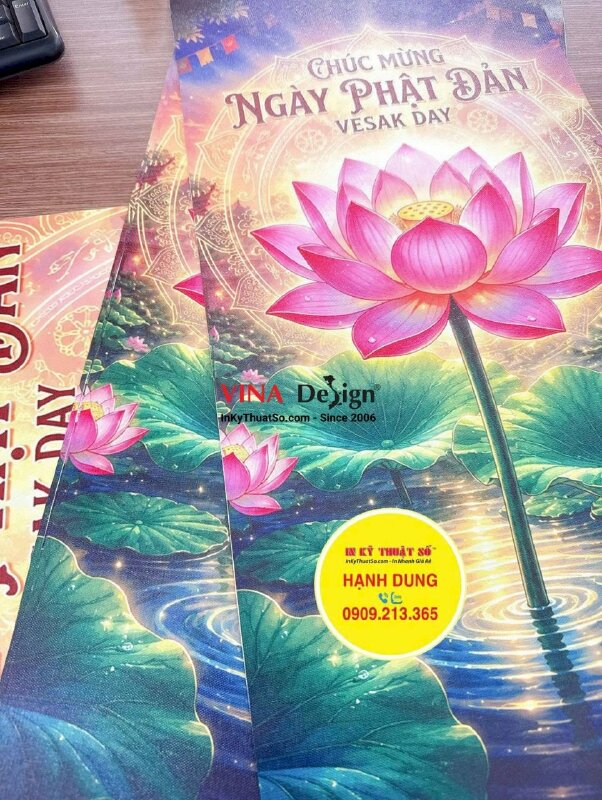 In tranh Canvas treo tường Mừng Lễ Phật Đản Vesak Day - INKTS3812