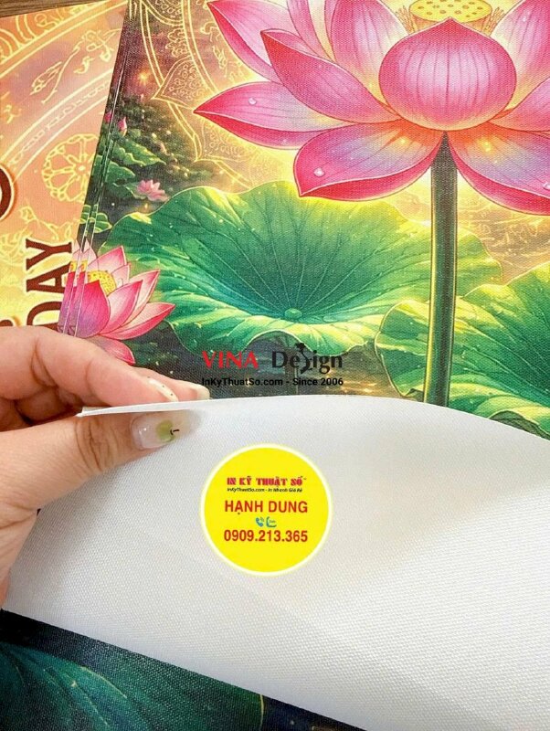 In tranh Canvas treo tường Mừng Lễ Phật Đản Vesak Day - INKTS3812