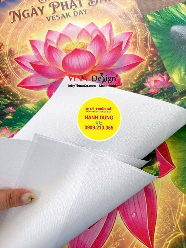 In tranh Canvas treo tường Mừng Lễ Phật Đản Vesak Day - INKTS3812