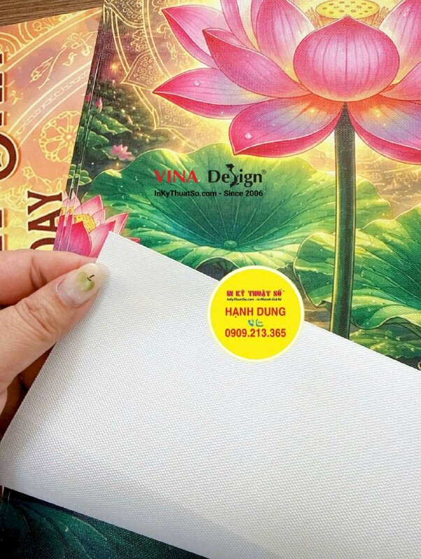 In tranh Canvas treo tường Mừng Lễ Phật Đản Vesak Day - INKTS3812