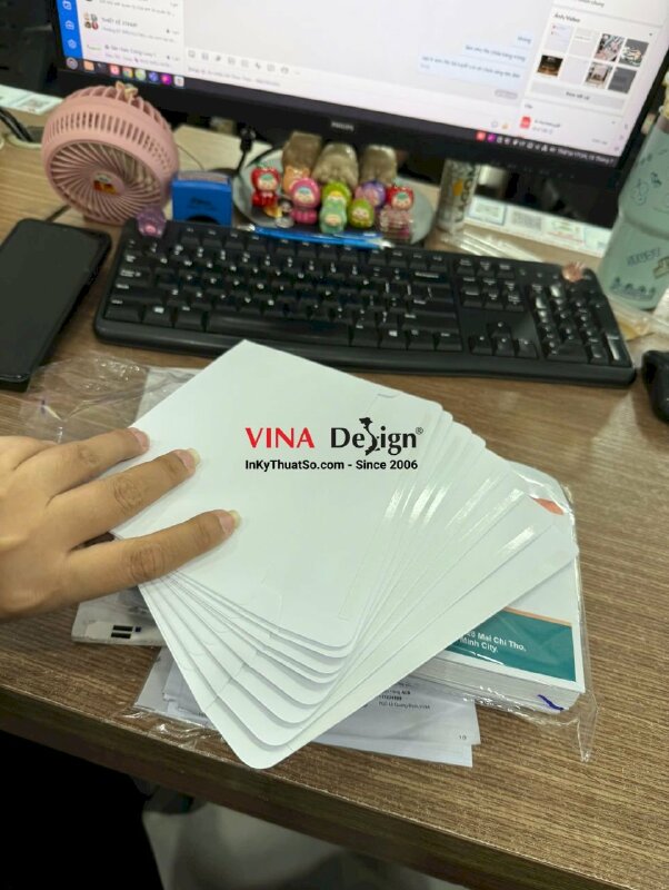 In bao thư kỹ thuật số cho công ty cơ khí và thiết bị, bao thư size nhỏ 22x12cm - INKTS3850