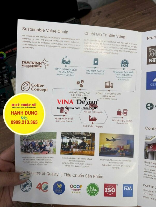 In Catalogue giới thiệu sản phẩm cà phê Việt Nam - INKTS22
