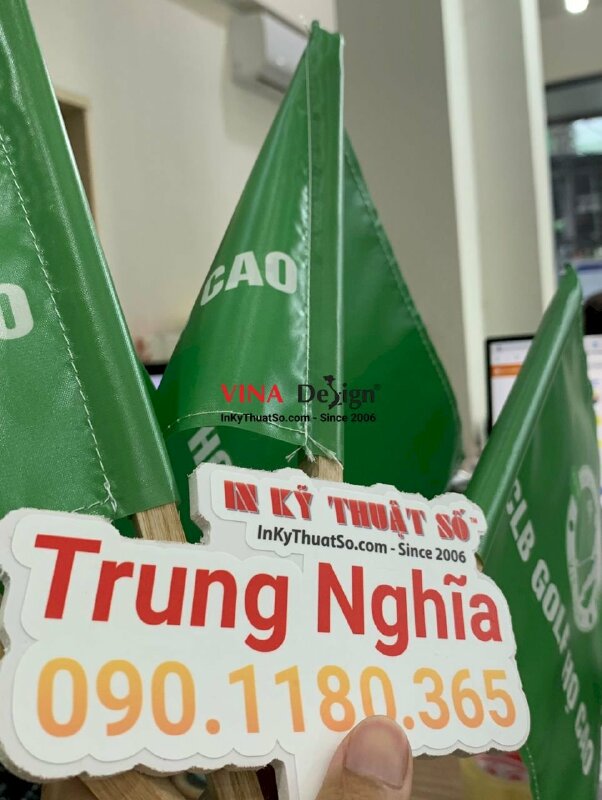 In cờ vải cầm tay khích lệ tinh thần thể thao - INKTS435