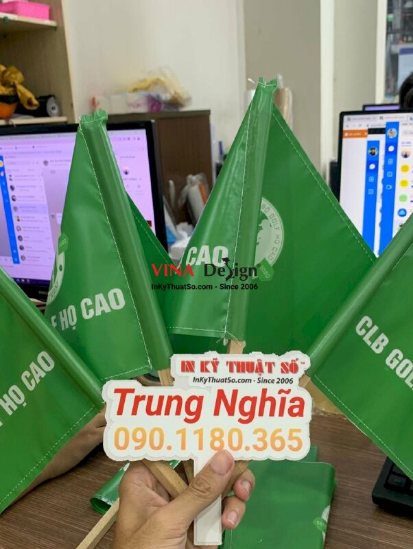 In cờ vải cầm tay khích lệ tinh thần thể thao - INKTS435
