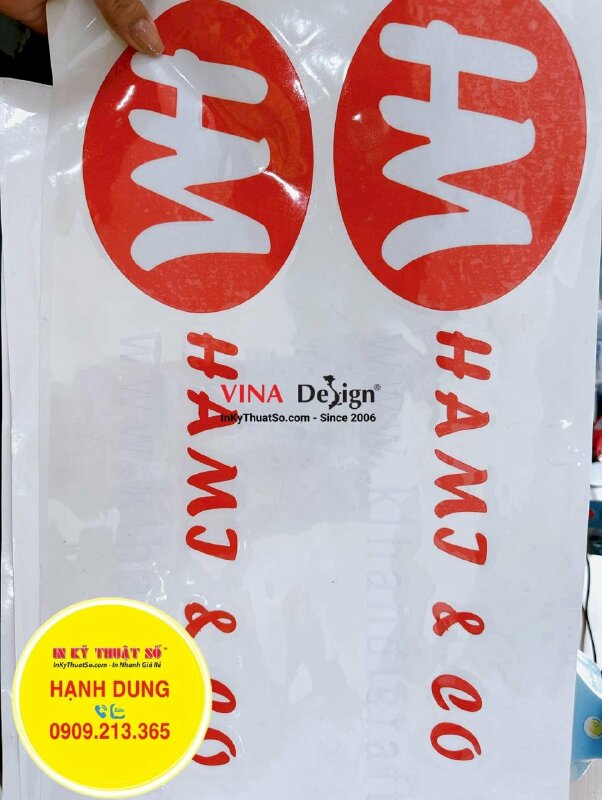 In Decal dán quảng cáo trên xe ô tô, in logo tem xe ôtô doanh nghiệp - INKTS1074