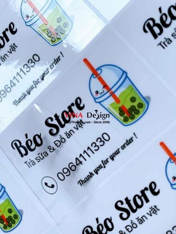 In decal trong suốt tem nhãn ăn vặt, trà sữa - INKTS279