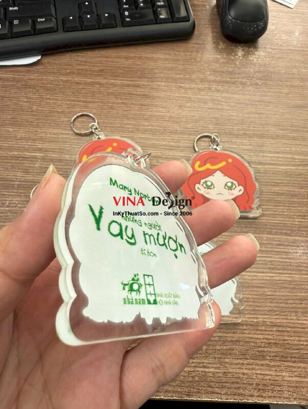 In móc khóa làm đồ án tốt nghiệp Mica trong 5li in UV 2 mặt - INKTS3835