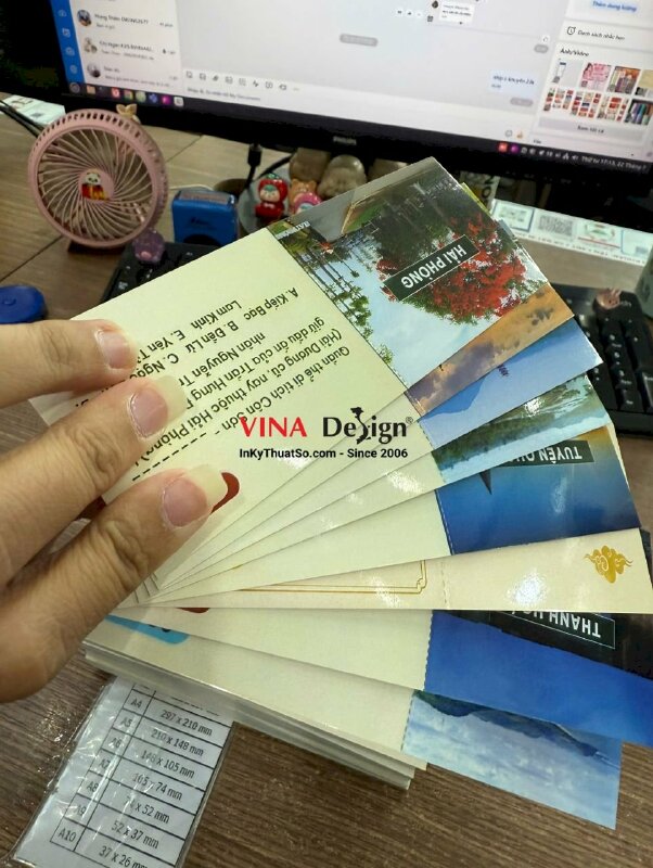 In phiếu trò chơi, in nhanh giấy C300gsm, 2 mặt nội dung, cán bóng, cấn răng cưa 1 đường - INKTS3851