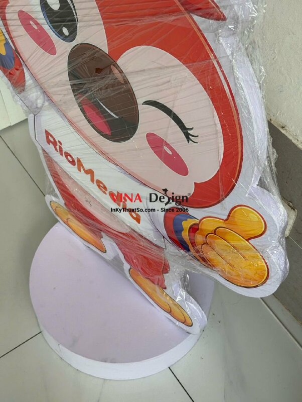 In standee mô hình linh vật thương hiệu Brand Mascot cao 130cm - INKTS3836