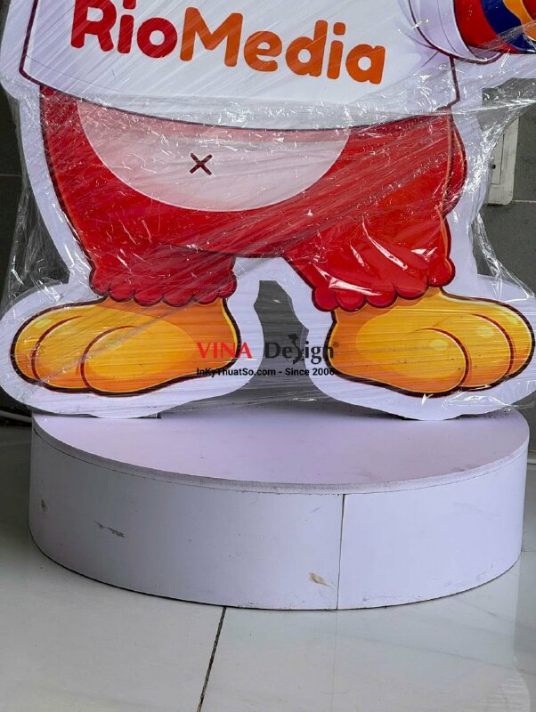 In standee mô hình linh vật thương hiệu Brand Mascot cao 130cm - INKTS3836