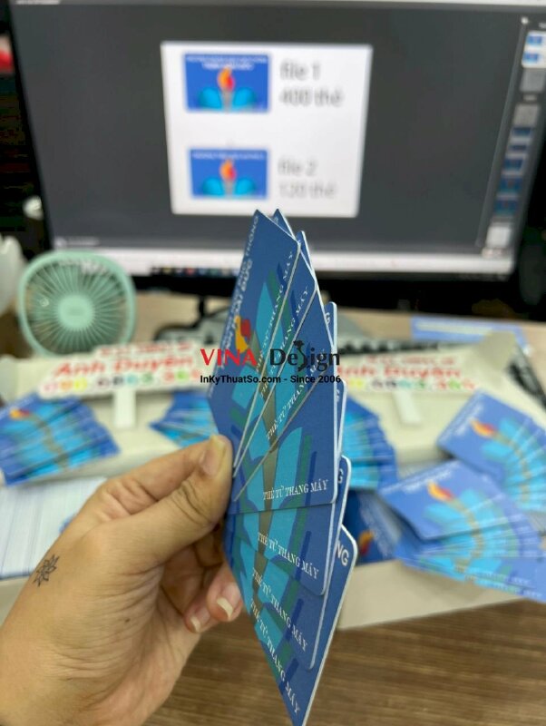 In thẻ từ thang máy trường THPT - INKTS437