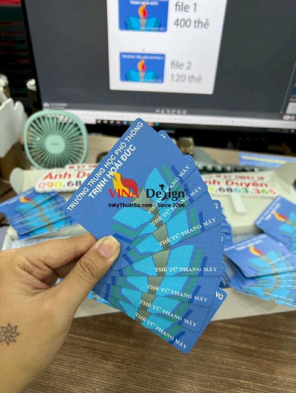 In thẻ từ thang máy trường THPT - INKTS437