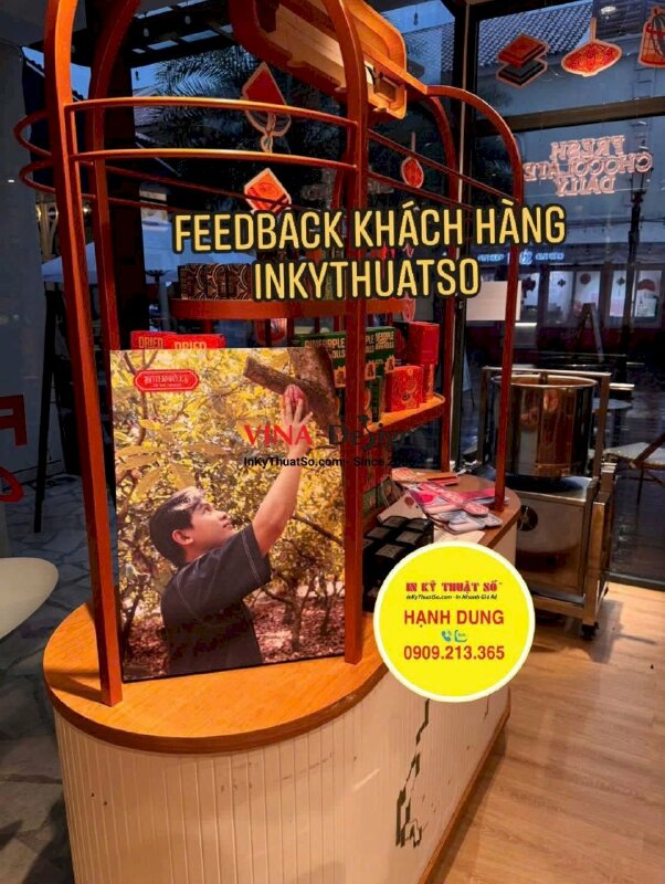 In tranh Canvas chủ đề Vietnam Chocolate Flavor Map, trang trí cửa hàng socola tại Phú Quốc - INKTS3857
