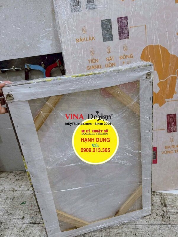 In tranh Canvas chủ đề Vietnam Chocolate Flavor Map, trang trí cửa hàng socola tại Phú Quốc - INKTS3857