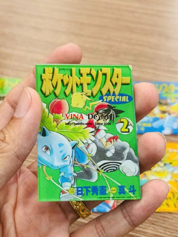 Thẻ trò chơi Mica trong 2li in UV, in đậm với 3 lớp mực in - INKTS3859