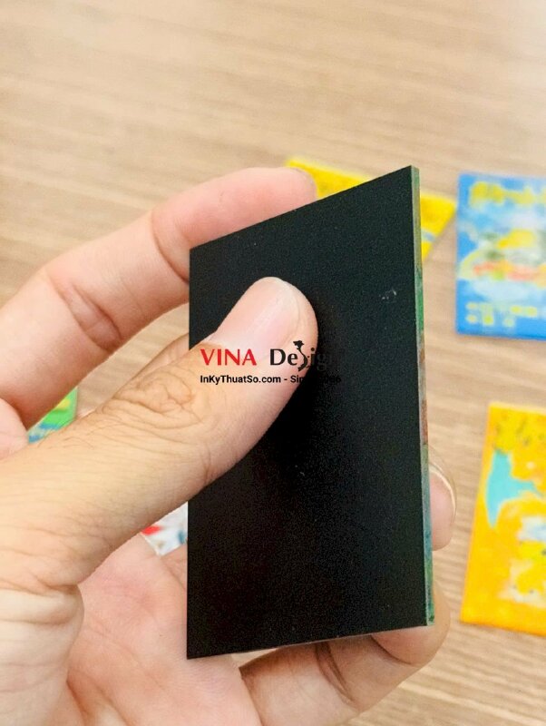 Thẻ trò chơi Mica trong 2li in UV, in đậm với 3 lớp mực in - INKTS3859