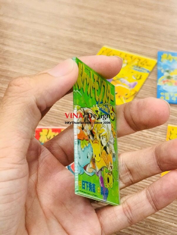 Thẻ trò chơi Mica trong 2li in UV, in đậm với 3 lớp mực in - INKTS3859