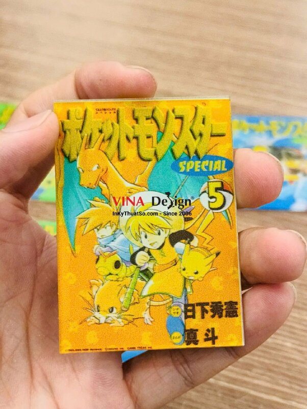 Thẻ trò chơi Mica trong 2li in UV, in đậm với 3 lớp mực in - INKTS3859