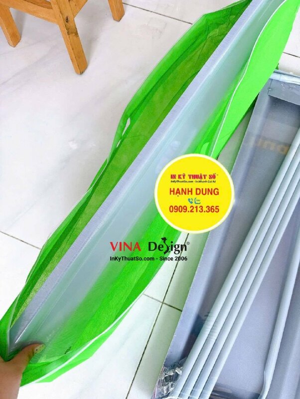 Chân Khung cửa sổ 80cm x 180cm màu nhôm - INKTS57