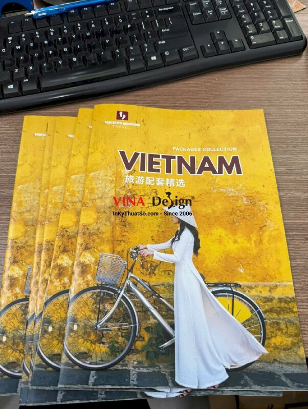 In Catalogue gói dịch vụ tour du lịch Việt Nam cho khách nước ngoài, 12 trang, 100 cuốn, ruột + bìa C150gsm - INKTS24